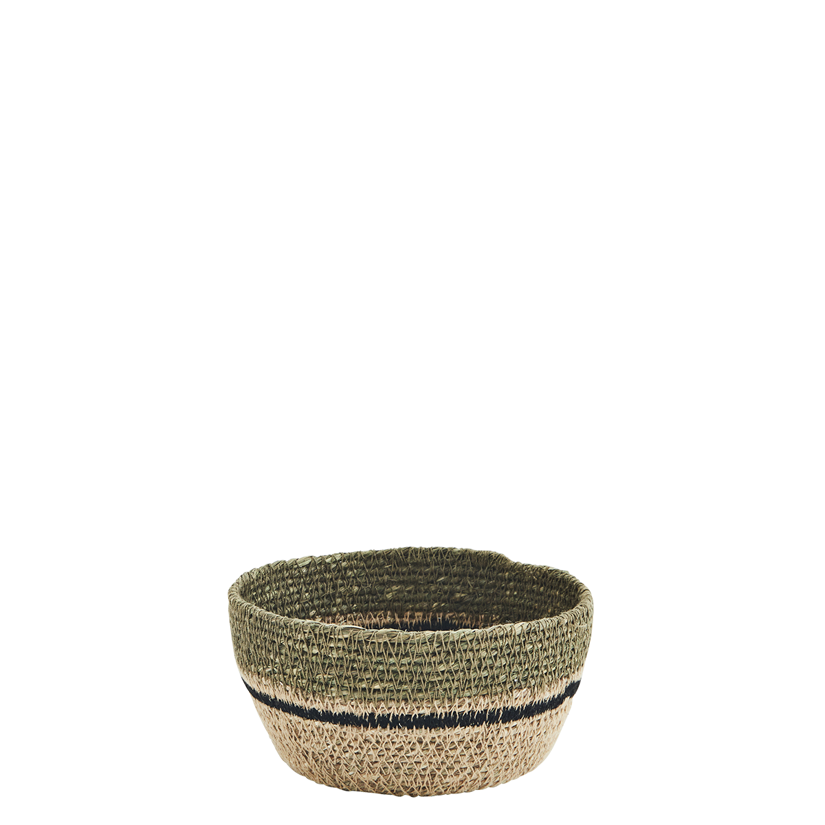 Seagrass bowl w/ stitching