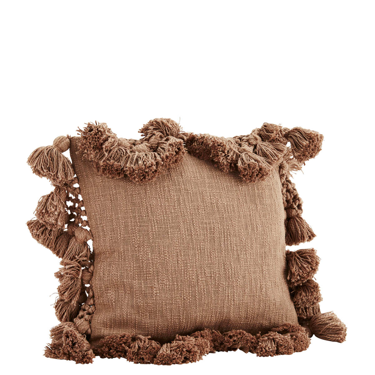 Cushion cover w/ tassels