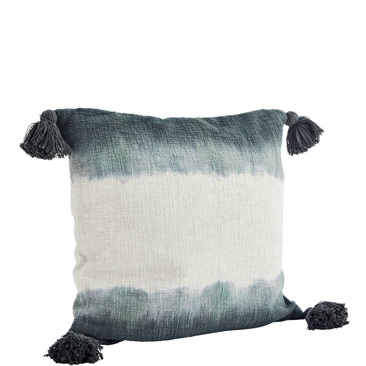 Tie dye cushion cover w/ tassels