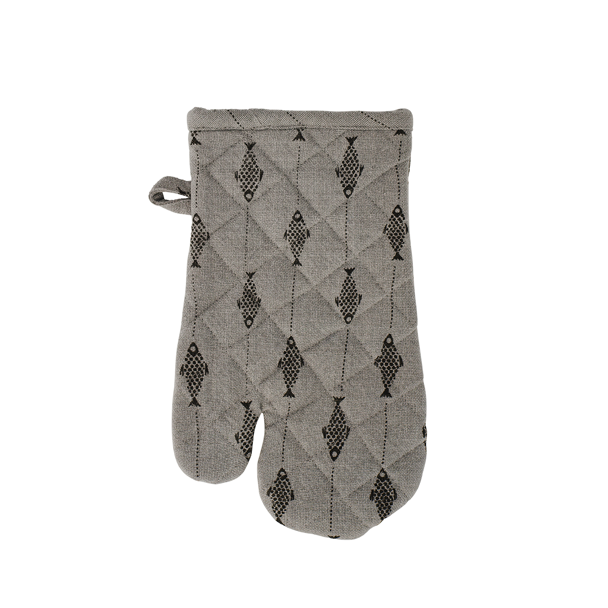 Quilted oven mitt